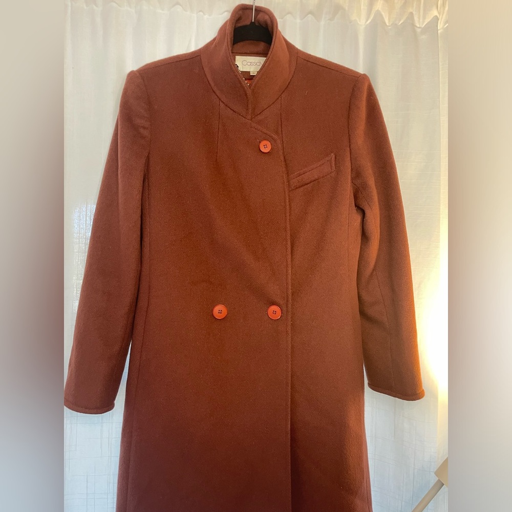 VTG CASSIDY 100% WOOL COAT size 6 - Picture 6 of 17